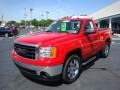 2008 Fire Red GMC Sierra 1500 SLE Regular Cab 4x4  photo #7