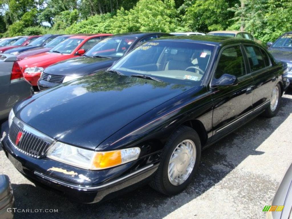 1997 Continental  - Black Clearcoat / Light Parchment photo #5