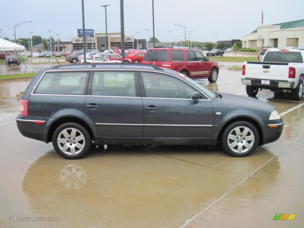 2003 Passat GLX 4Motion Wagon - Blue Anthracite Pearl / Grey photo #4