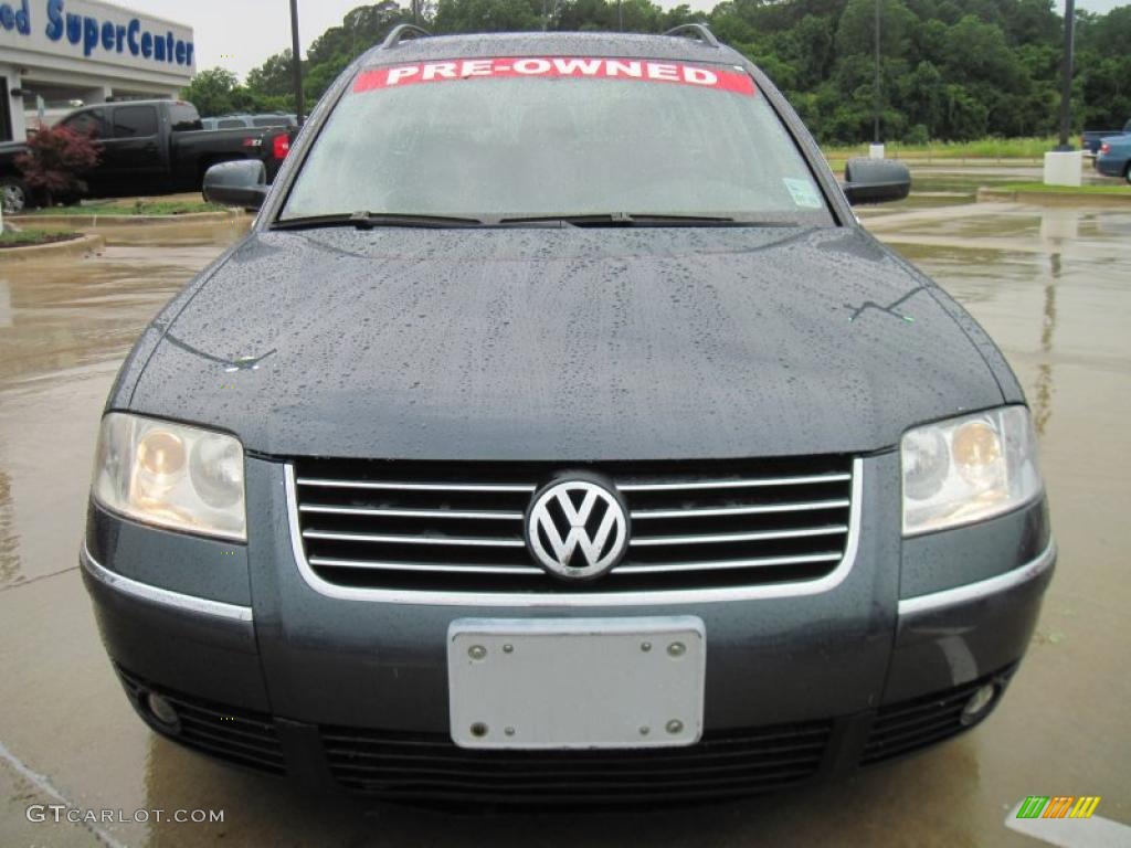 2003 Passat GLX 4Motion Wagon - Blue Anthracite Pearl / Grey photo #5