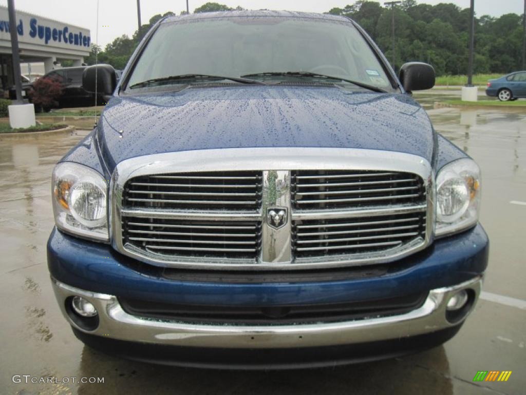 2008 Ram 1500 Big Horn Edition Quad Cab - Electric Blue Pearl / Medium Slate Gray photo #5