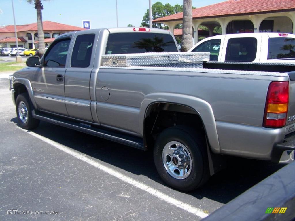 2003 Sierra 2500HD SLE Extended Cab - Pewter Metallic / Dark Pewter photo #10