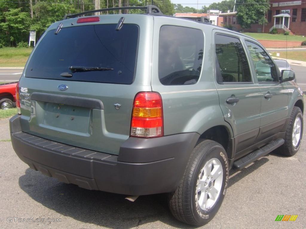 2007 Escape XLT V6 4WD - Titanium Green Metallic / Medium/Dark Pebble photo #3