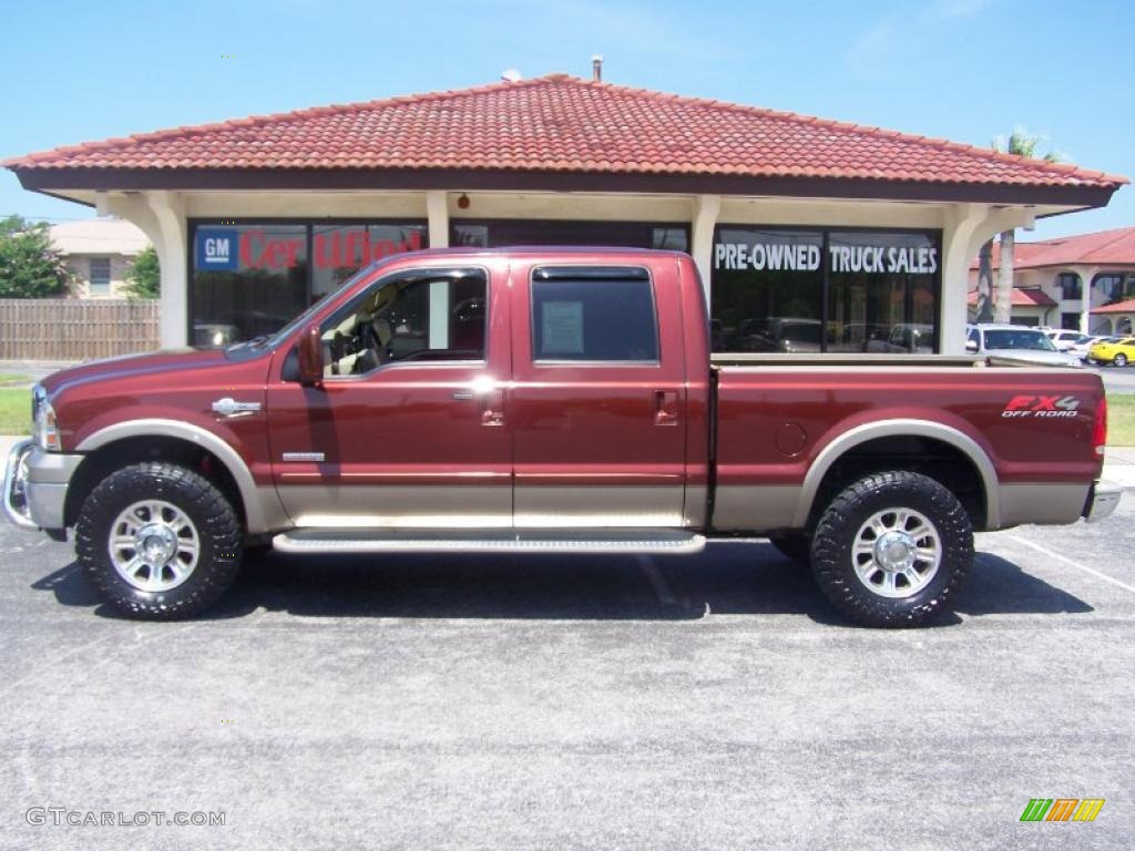 2006 F250 Super Duty King Ranch Crew Cab 4x4 - Dark Copper Metallic / Castano Brown Leather photo #1