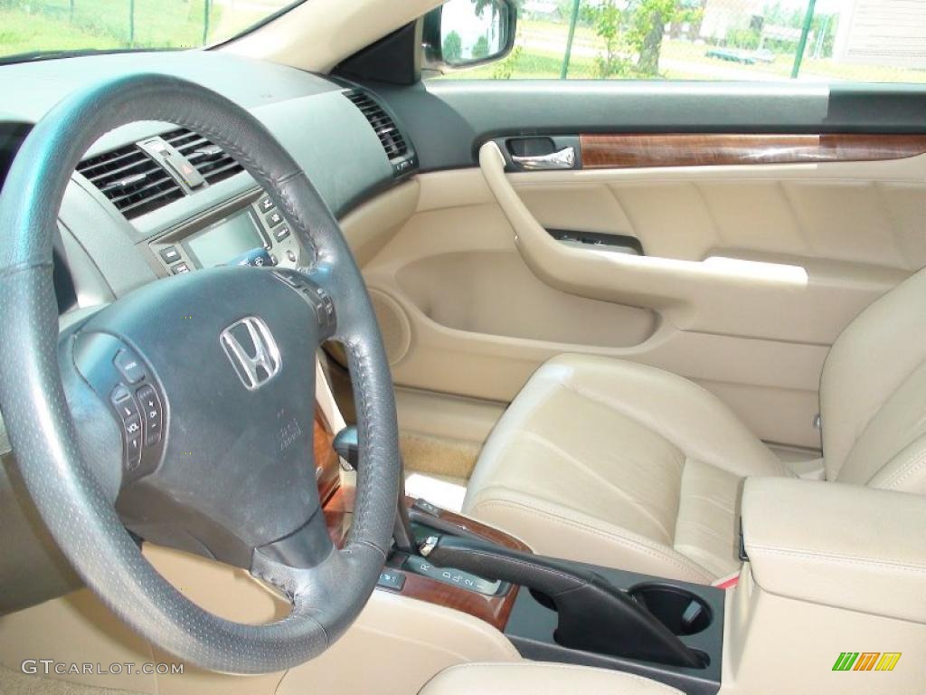 2007 Accord EX-L Coupe - Taffeta White / Ivory photo #16