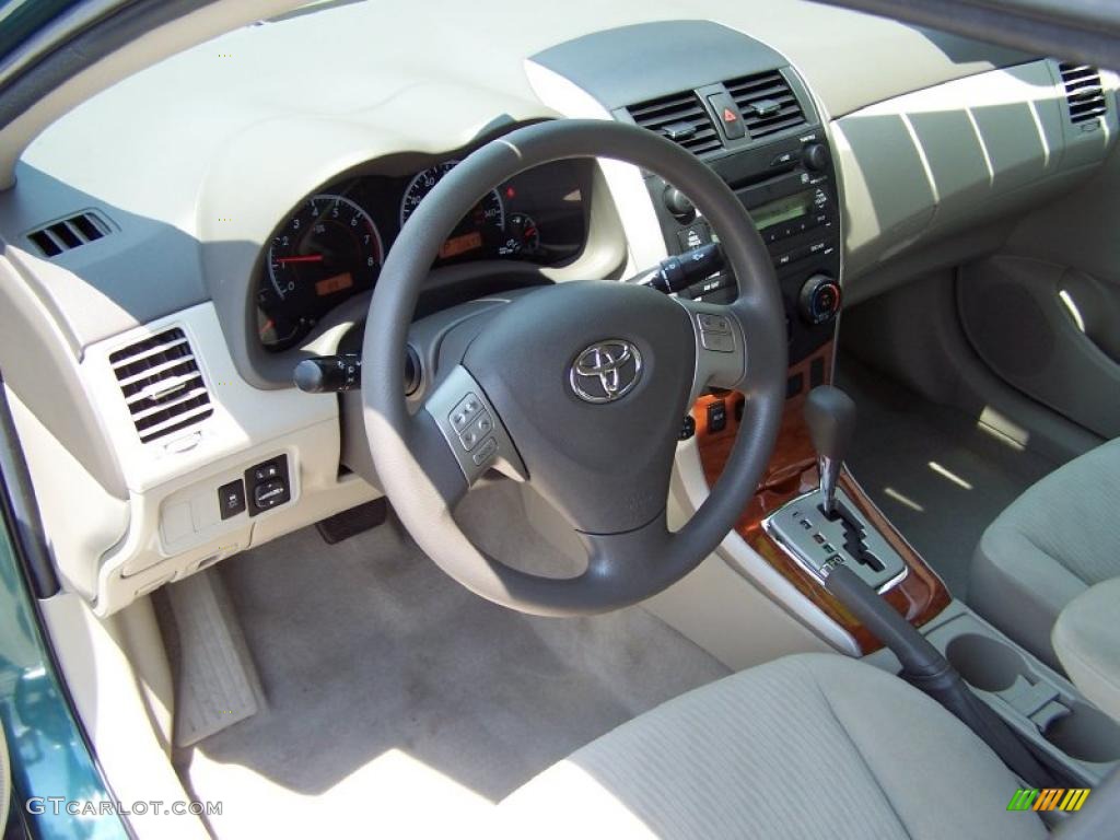 2009 Corolla  - Capri Sea Green Metallic / Bisque photo #9