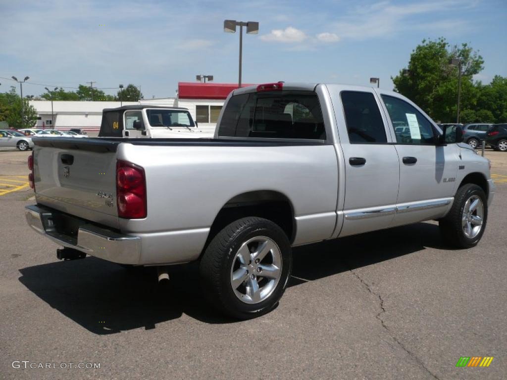 2008 Ram 1500 Laramie Quad Cab 4x4 - Bright Silver Metallic / Medium Slate Gray photo #4