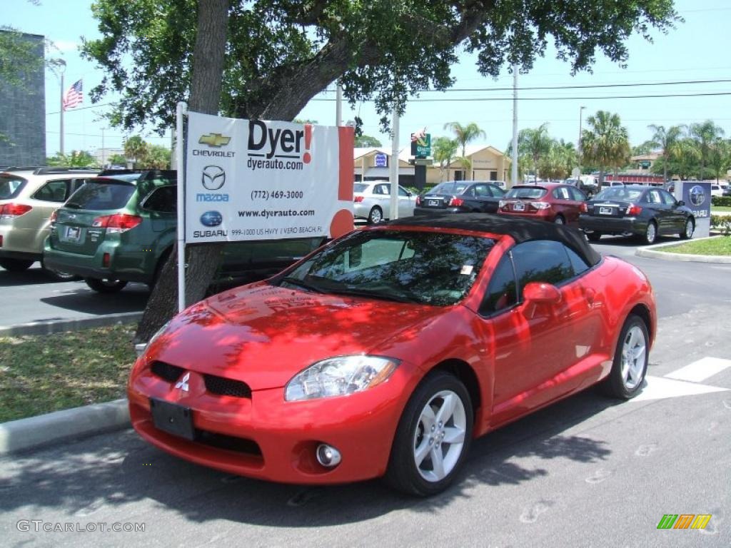 2007 Eclipse Spyder GS - Pure Red / Dark Charcoal photo #1