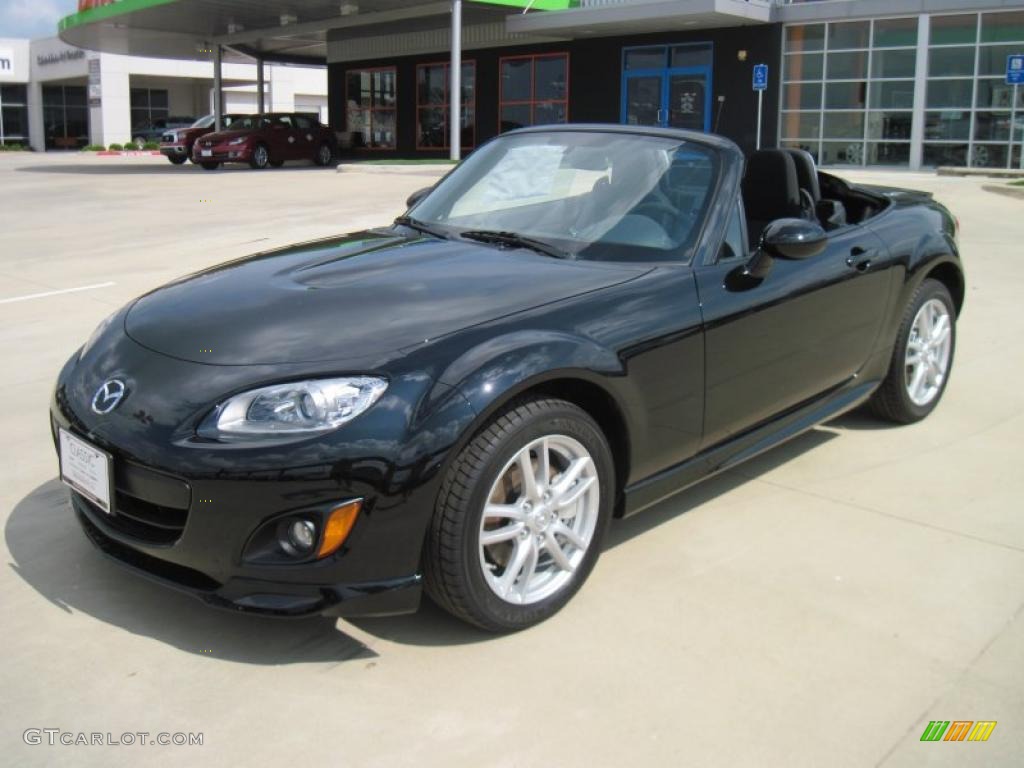 2010 MX-5 Miata Sport Roadster - Brilliant Black / Black photo #1