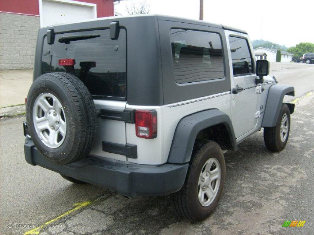 2009 Wrangler X 4x4 - Bright Silver Metallic / Dark Slate Gray/Medium Slate Gray photo #5