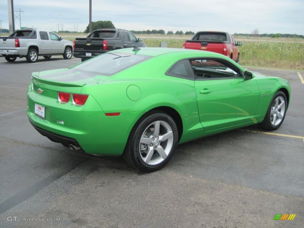 2010 Camaro LT Coupe Synergy Special Edition - Synergy Green Metallic / Black/Green photo #4