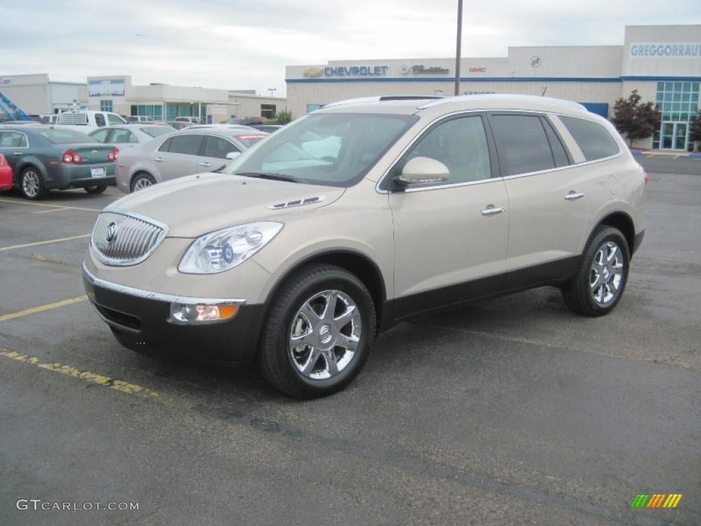 2010 Enclave CXL - Gold Mist Metallic / Cashmere/Cocoa photo #1