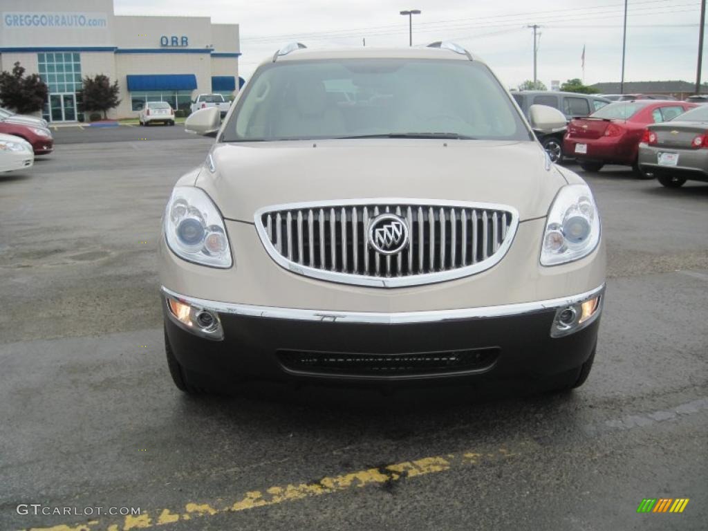 2010 Enclave CXL - Gold Mist Metallic / Cashmere/Cocoa photo #2