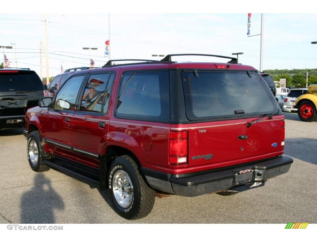 1994 Explorer XLT 4x4 - Electric Red Metallic / Tan photo #4