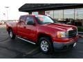 2007 Fire Red GMC Sierra 1500 SLE Extended Cab 4x4  photo #1