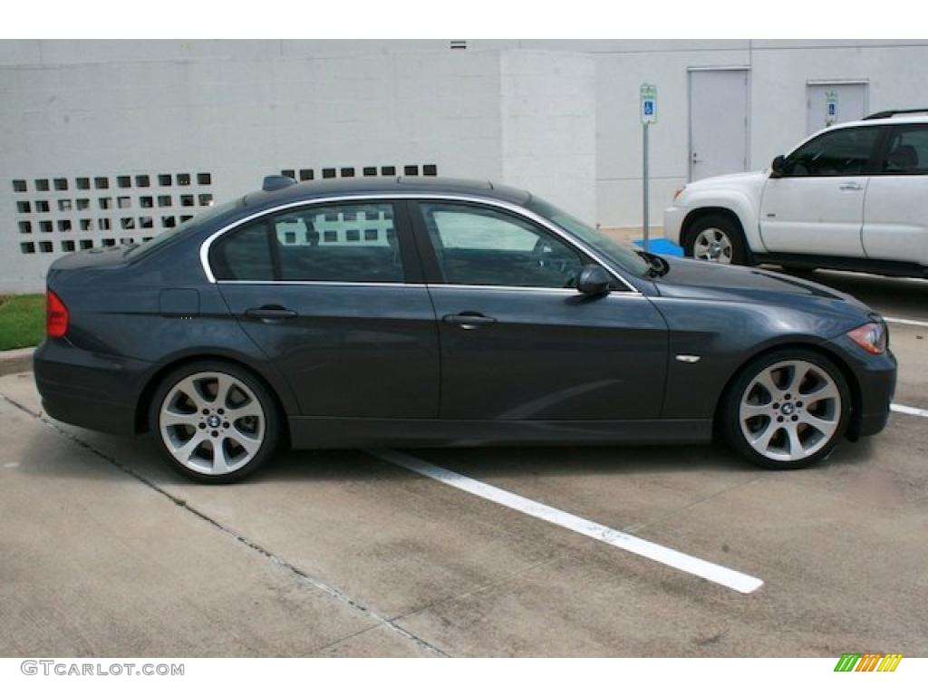 2008 3 Series 335i Sedan - Sparkling Graphite Metallic / Black photo #4