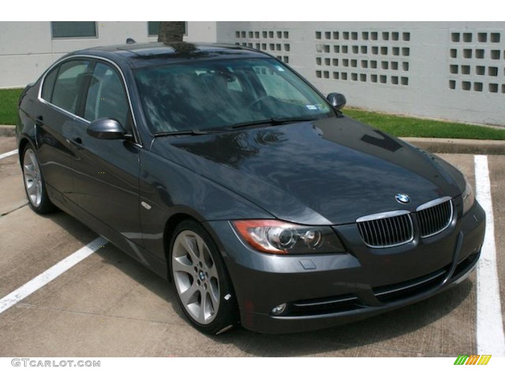 2008 3 Series 335i Sedan - Sparkling Graphite Metallic / Black photo #19