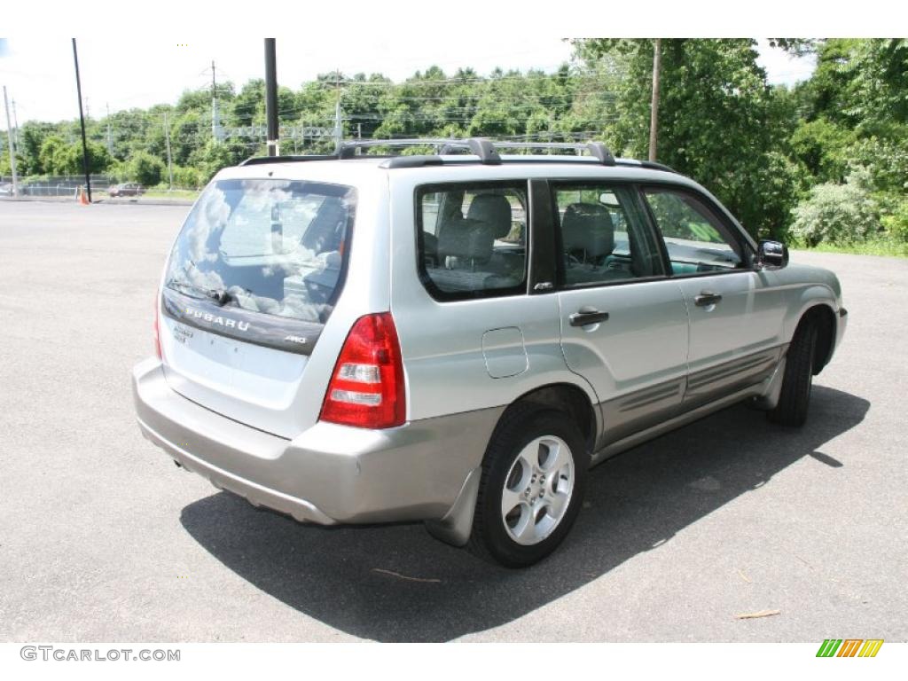 2003 Forester 2.5 XS - Platinum Silver Metallic / Gray photo #5