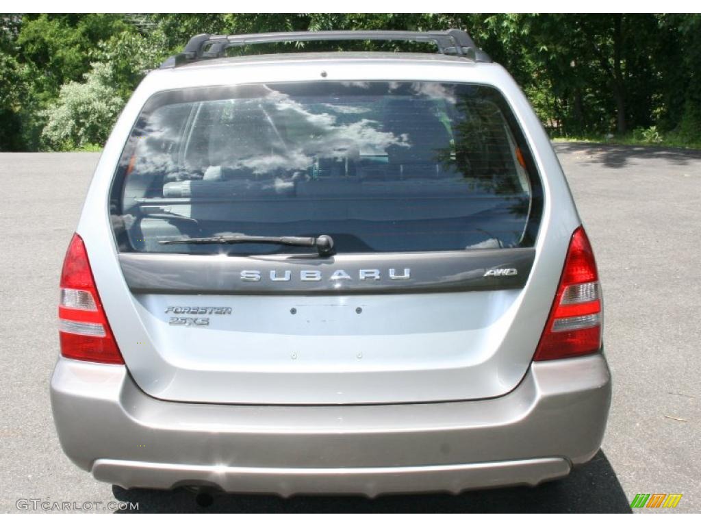 2003 Forester 2.5 XS - Platinum Silver Metallic / Gray photo #6