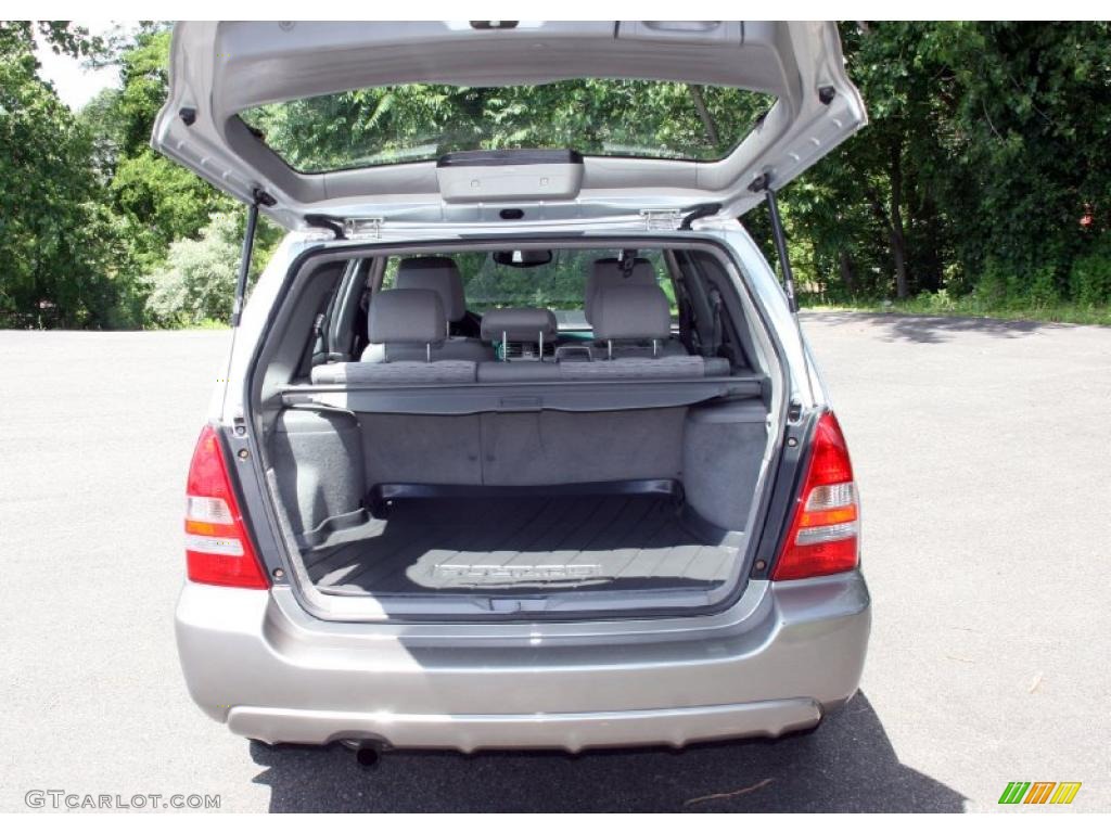 2003 Forester 2.5 XS - Platinum Silver Metallic / Gray photo #7