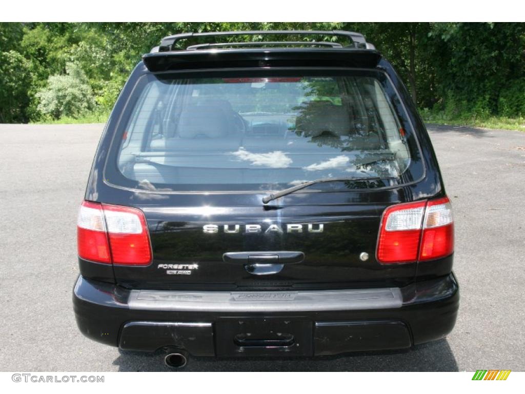 2002 Forester 2.5 S - Black Mica Pearl / Gray photo #6
