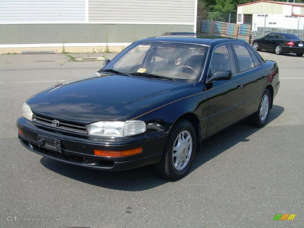 1994 Camry XLE V6 Sedan - Dark Emerald Pearl / Beige photo #4