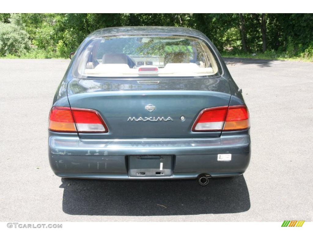1998 Maxima GLE - Cypress Pearl Metallic / Beige photo #6