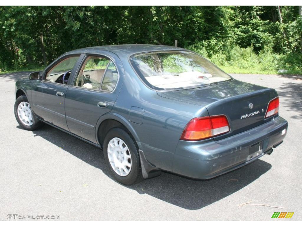 1998 Maxima GLE - Cypress Pearl Metallic / Beige photo #8