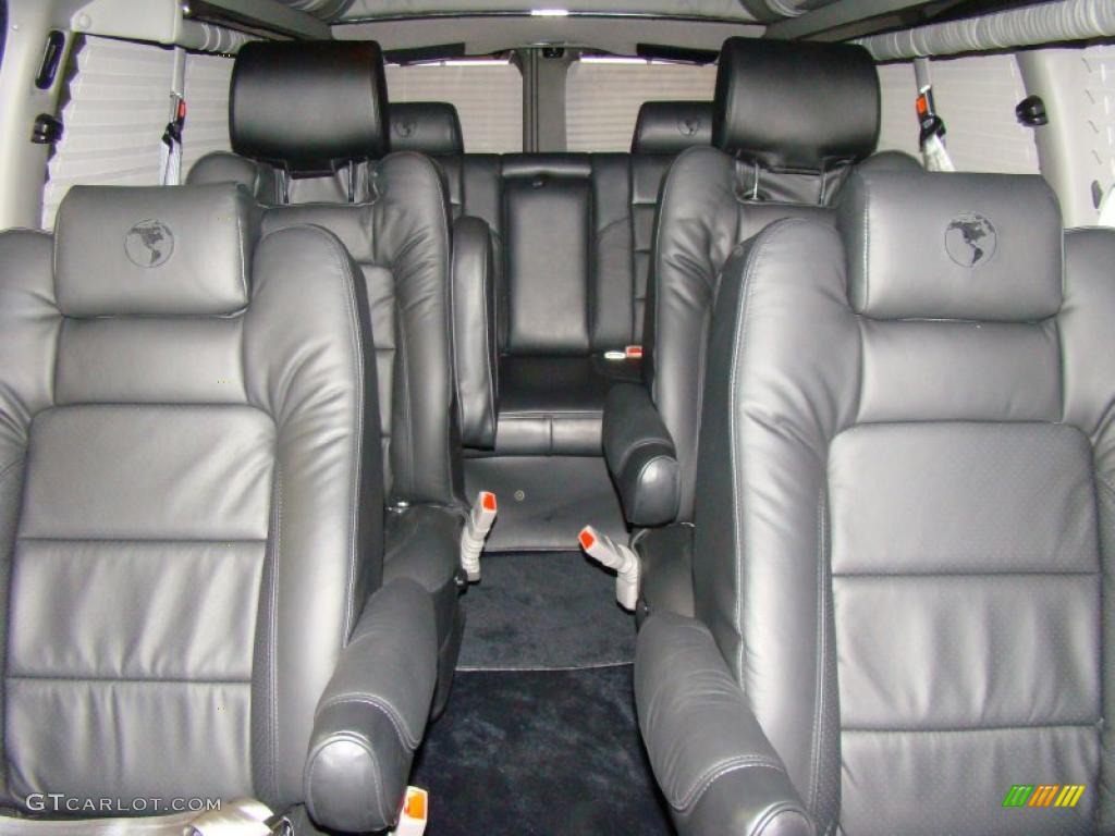 2009 Express 2500 Extended Passenger Conversion - Black / Medium Pewter photo #12