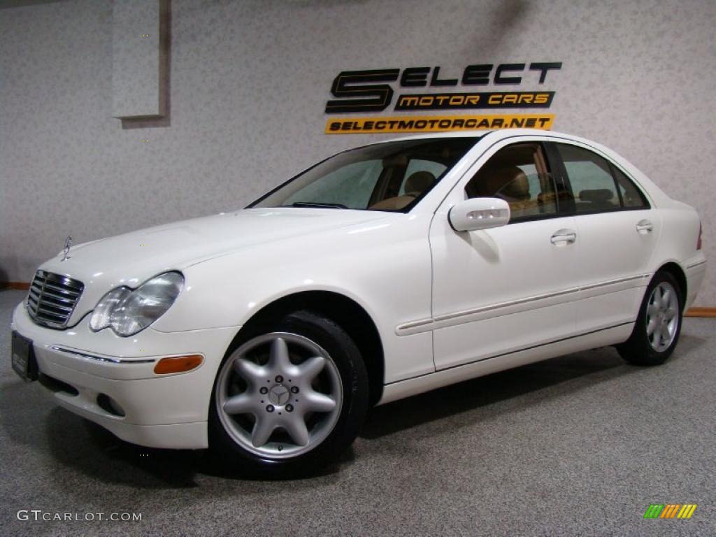 2004 C 240 4Matic Sedan - Alabaster White / Java photo #1