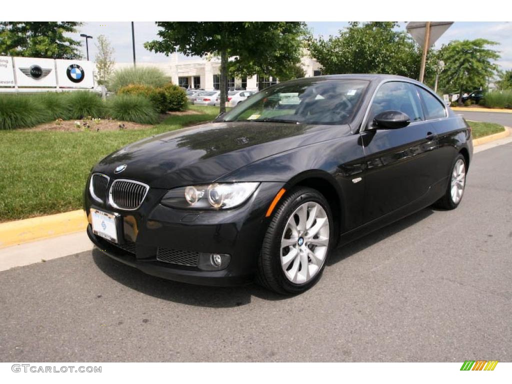 2008 3 Series 335xi Coupe - Jet Black / Black photo #2