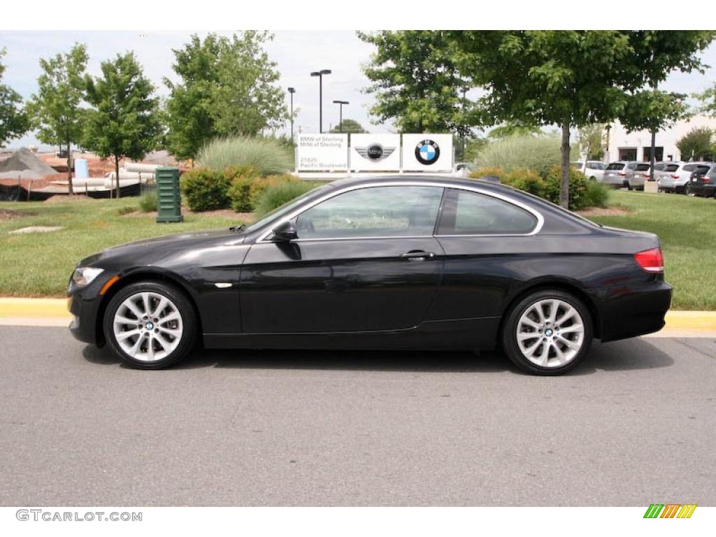 2008 3 Series 335xi Coupe - Jet Black / Black photo #3