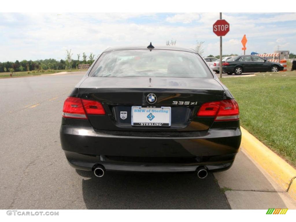 2008 3 Series 335xi Coupe - Jet Black / Black photo #5