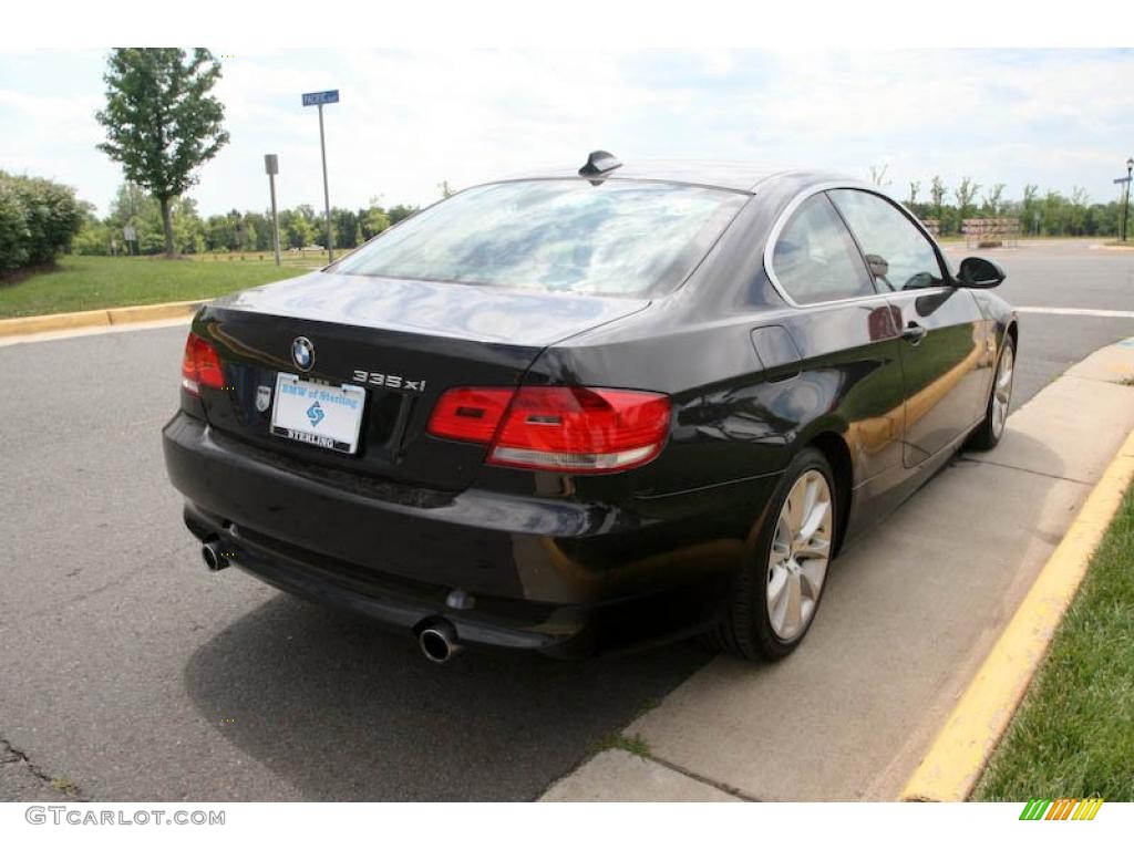 2008 3 Series 335xi Coupe - Jet Black / Black photo #6