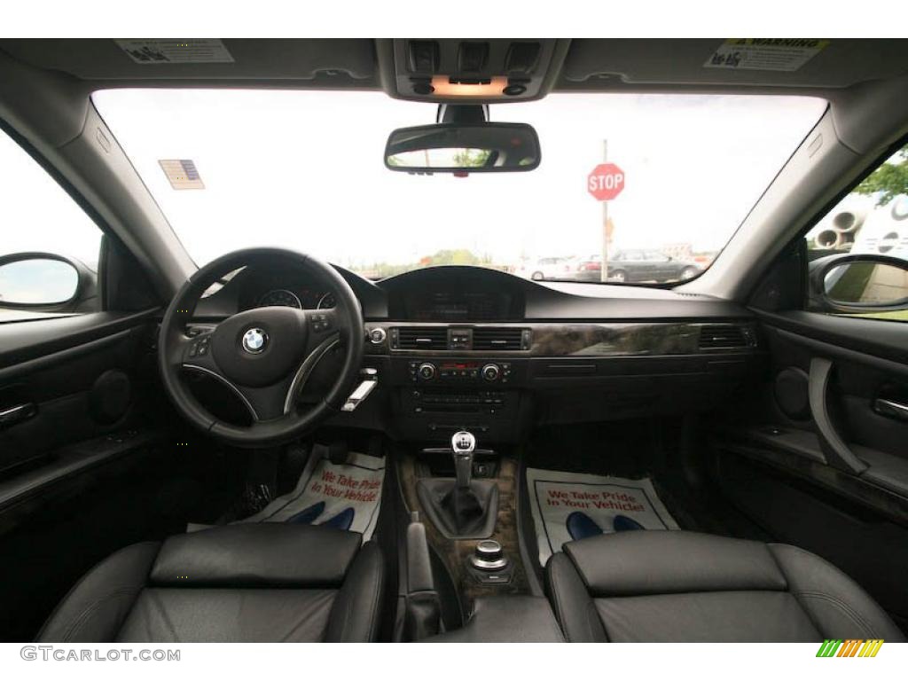 2008 3 Series 335xi Coupe - Jet Black / Black photo #11