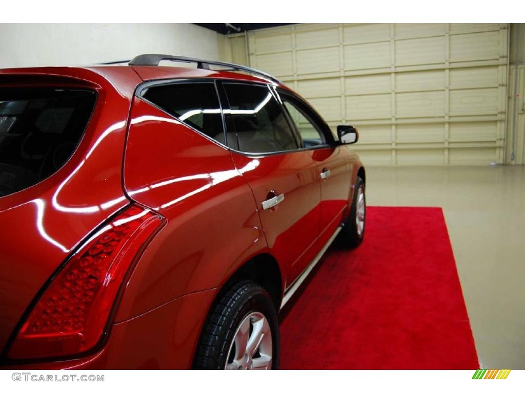 2007 Murano SL - Sunset Red Pearl Metallic / Charcoal photo #7