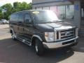 Black 2008 Ford E Series Van E150 Passenger Conversion