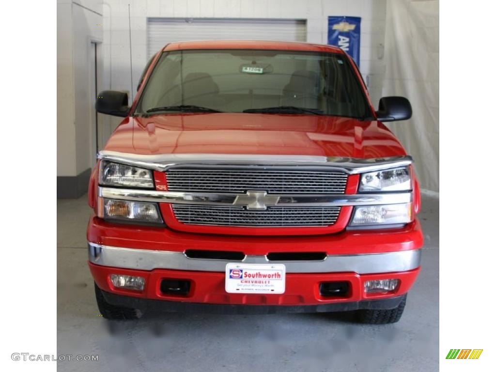 2005 Silverado 1500 Z71 Extended Cab 4x4 - Victory Red / Dark Charcoal photo #2
