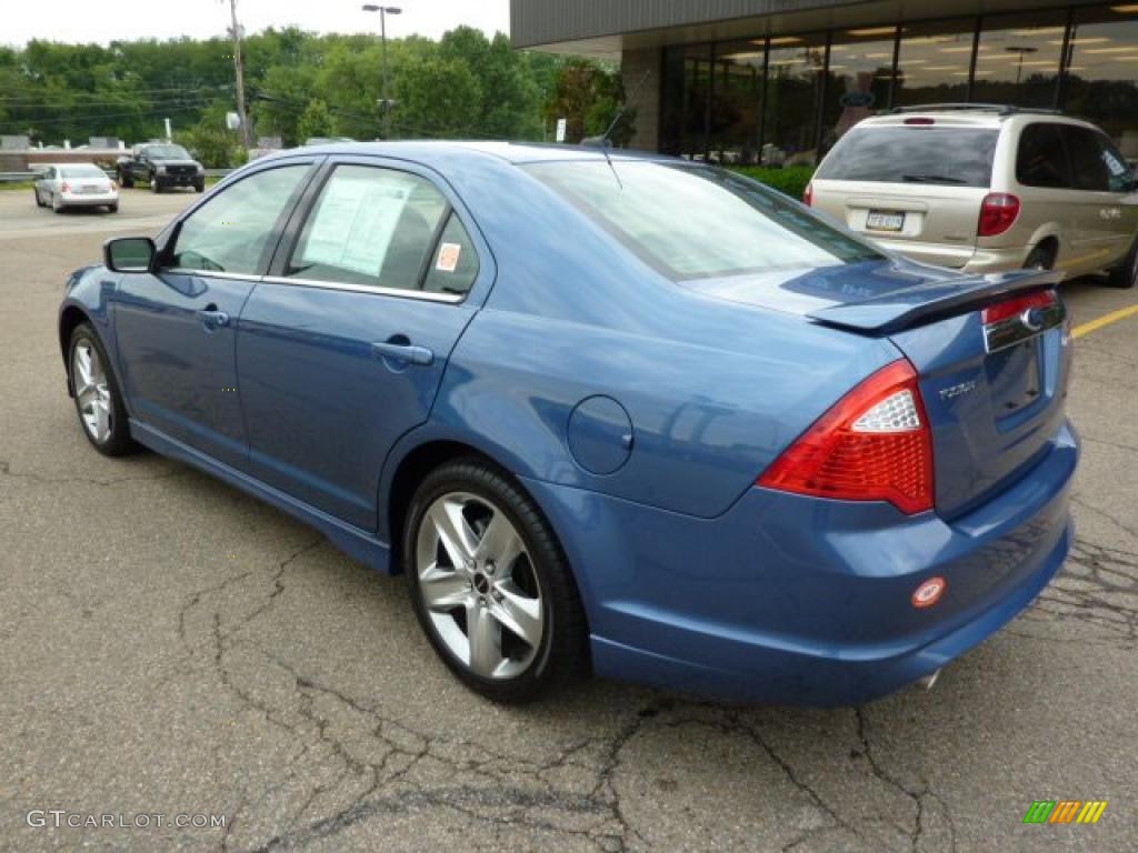 2010 Fusion Sport - Sport Blue Metallic / Charcoal Black/Sport Black photo #2