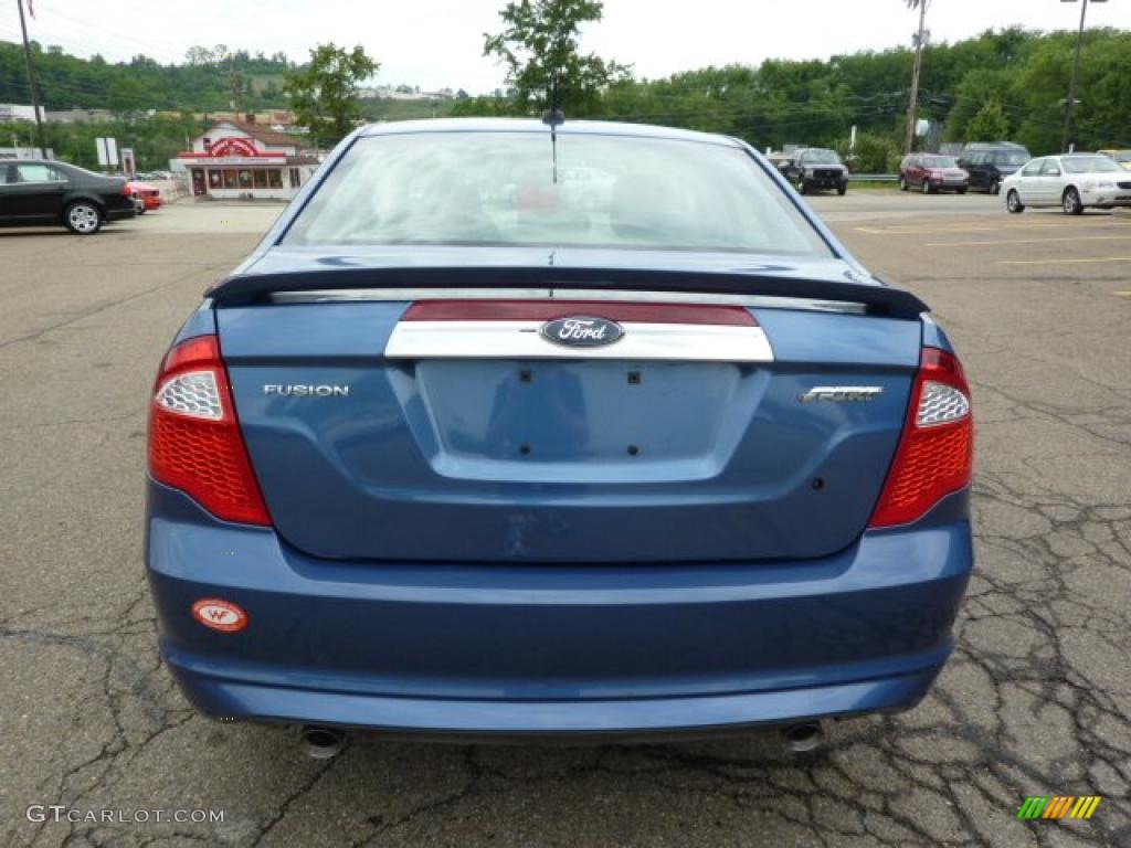 2010 Fusion Sport - Sport Blue Metallic / Charcoal Black/Sport Black photo #3