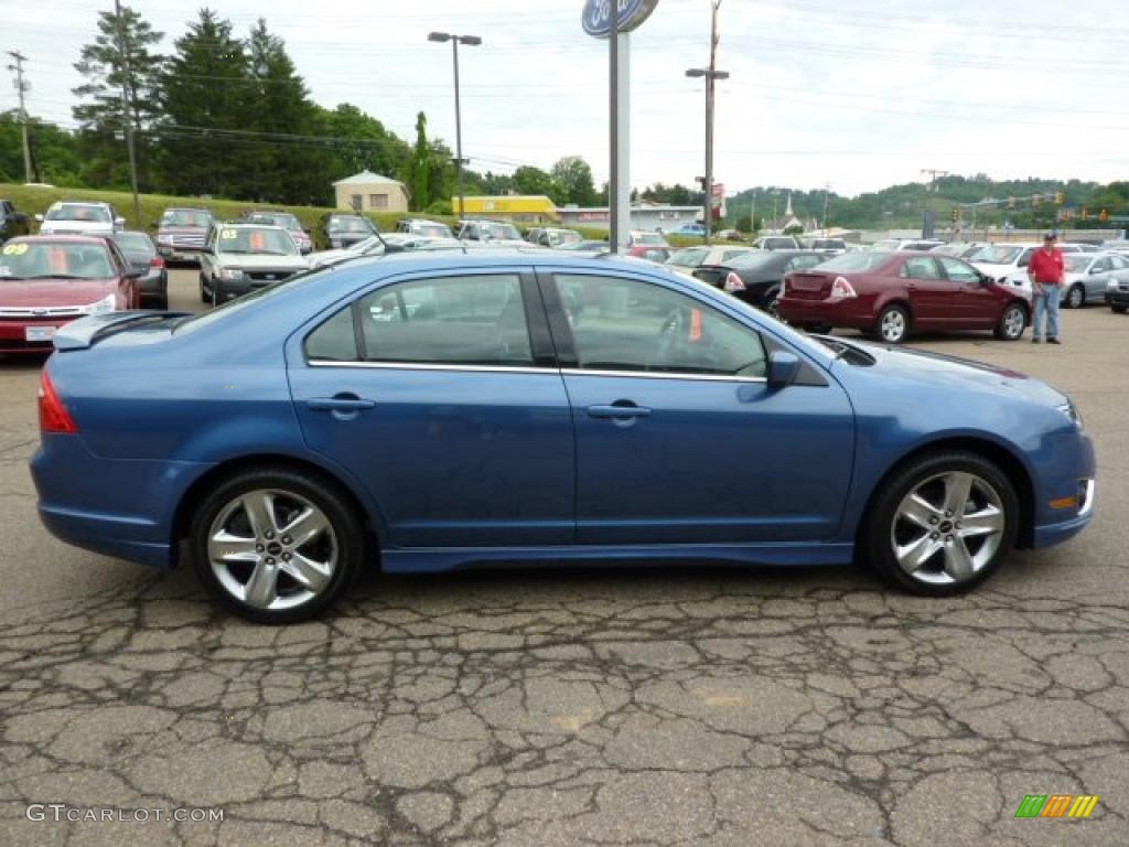 2010 Fusion Sport - Sport Blue Metallic / Charcoal Black/Sport Black photo #5