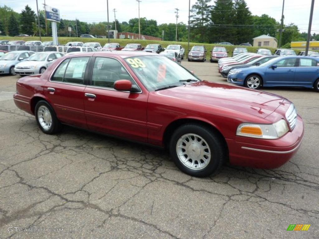 1999 Crown Victoria LX - Toreador Red Metallic / Medium Parchment photo #6