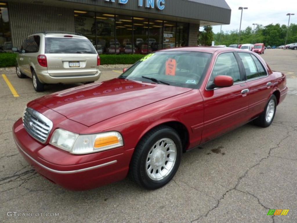1999 Crown Victoria LX - Toreador Red Metallic / Medium Parchment photo #8