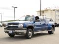 2004 Arrival Blue Metallic Chevrolet Silverado 3500HD LT Crew Cab 4x4 Dually  photo #9