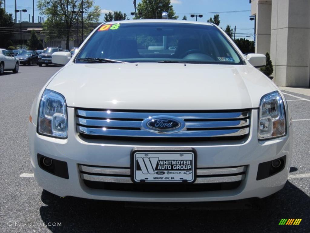 2008 Fusion SE - White Suede / Charcoal Black photo #2