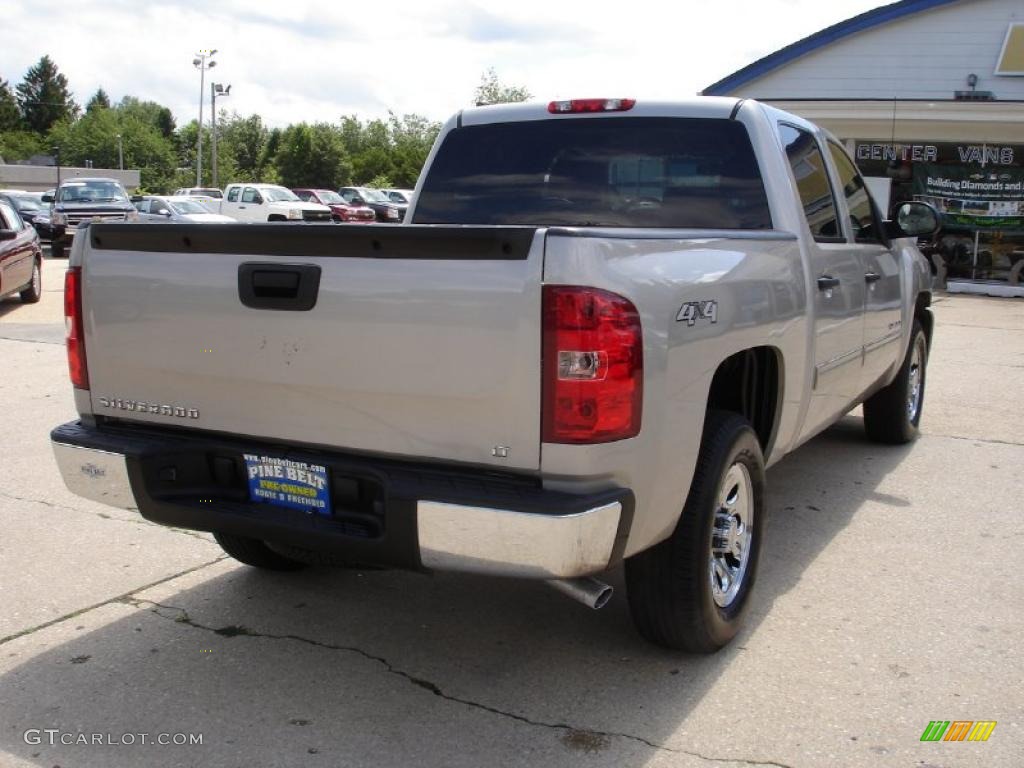 2009 Silverado 1500 LT Crew Cab 4x4 - Silver Birch Metallic / Dark Titanium photo #4