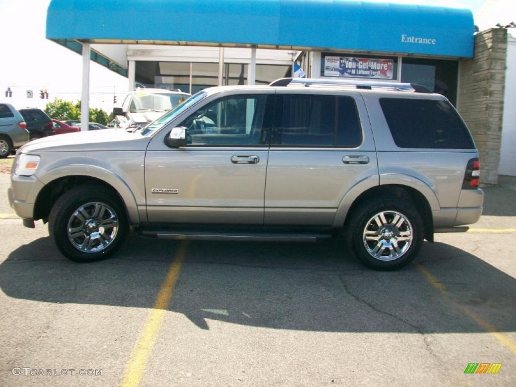 2008 Explorer Limited 4x4 - Vapor Silver Metallic / Black photo #2