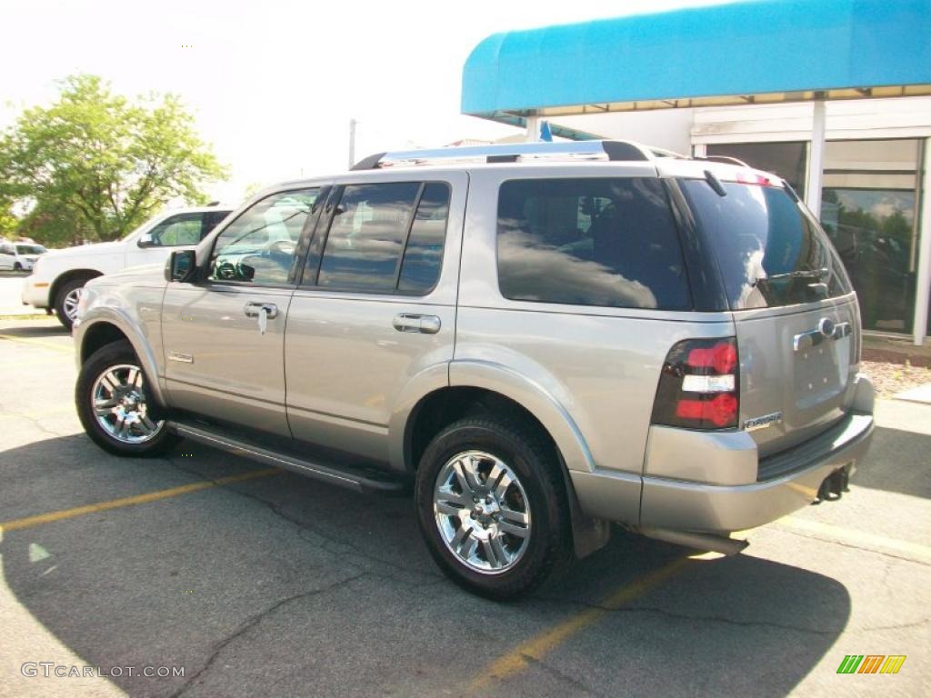 2008 Explorer Limited 4x4 - Vapor Silver Metallic / Black photo #3