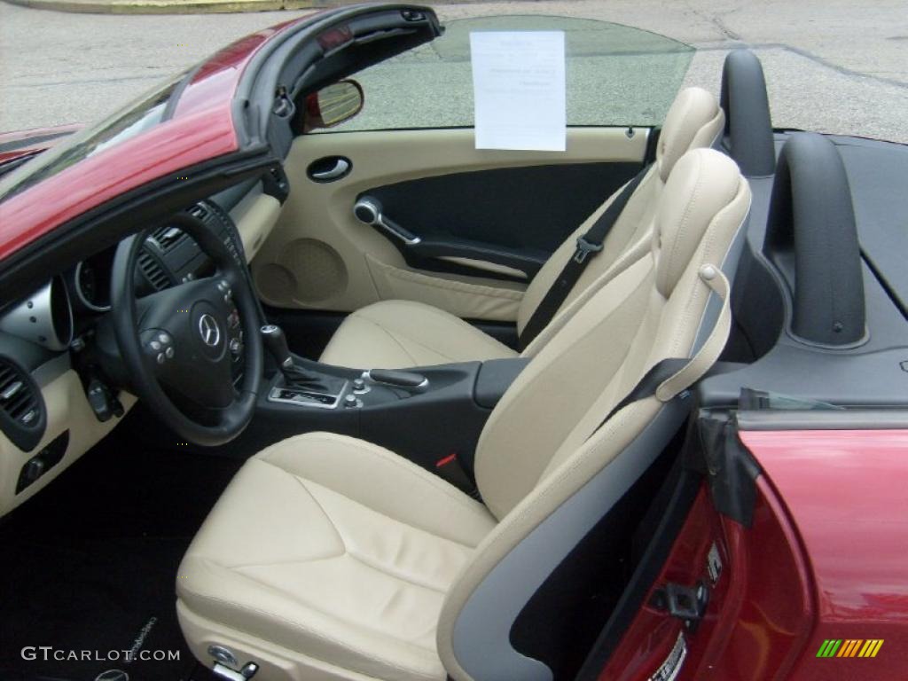 2006 SLK 350 Roadster - Firemist Red Metallic / Beige photo #22