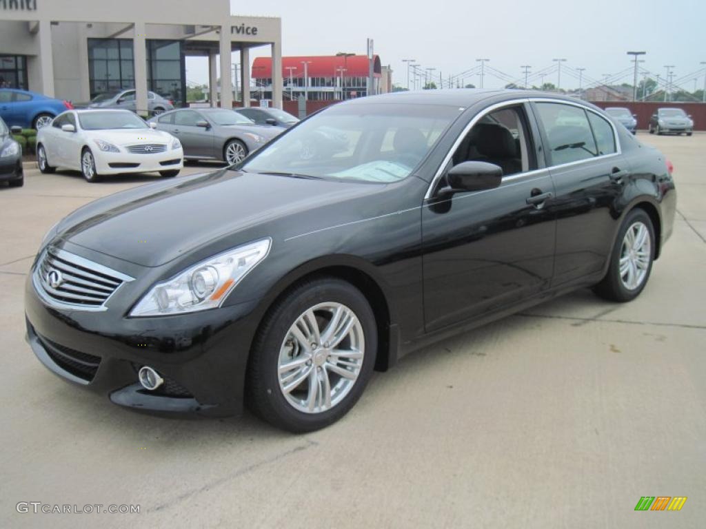 2010 G 37 Journey Sedan - Obsidian Black / Graphite photo #1